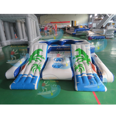 10 Person Inflatable Water Raft Pool Tropical Tahiti Ocean Floating Island, Large inflatable water islands