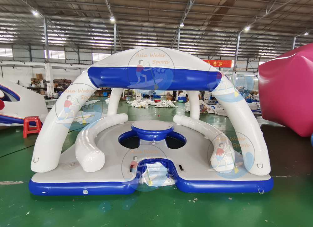 Inflatable Floating Platform Swimming Water Island Jet Ski Dock Mat DWF Material for Sale