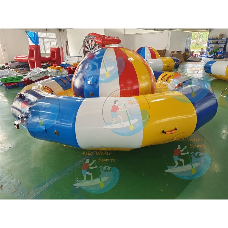 Commercial UFO Aqua Twister Ski Tube Inflatable Water Rotating Disco Boat Spinning Towable Boat