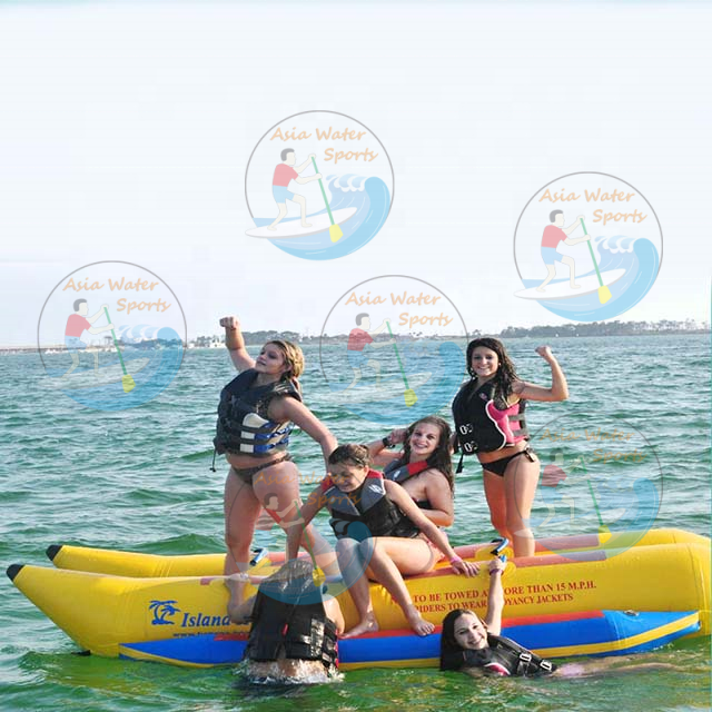 10 Riders In-line Water Banana Boat Flyfish Ski Tube Inflatable Towable Boat for Beach Jet Ski