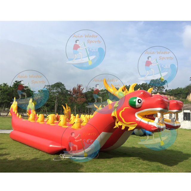 Hot sale inflatable banana boat, toy towable banana boat for water sport game, water park toys dragon boat best price