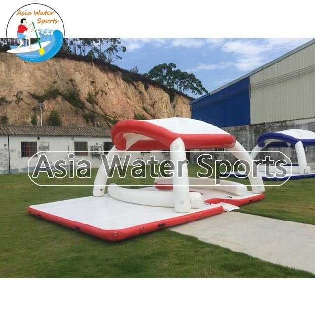 Water Floating Platforms Dock Jet Ski Dock Inflatable Water Floating Island Inflatable Aqua Cabanas With Tent