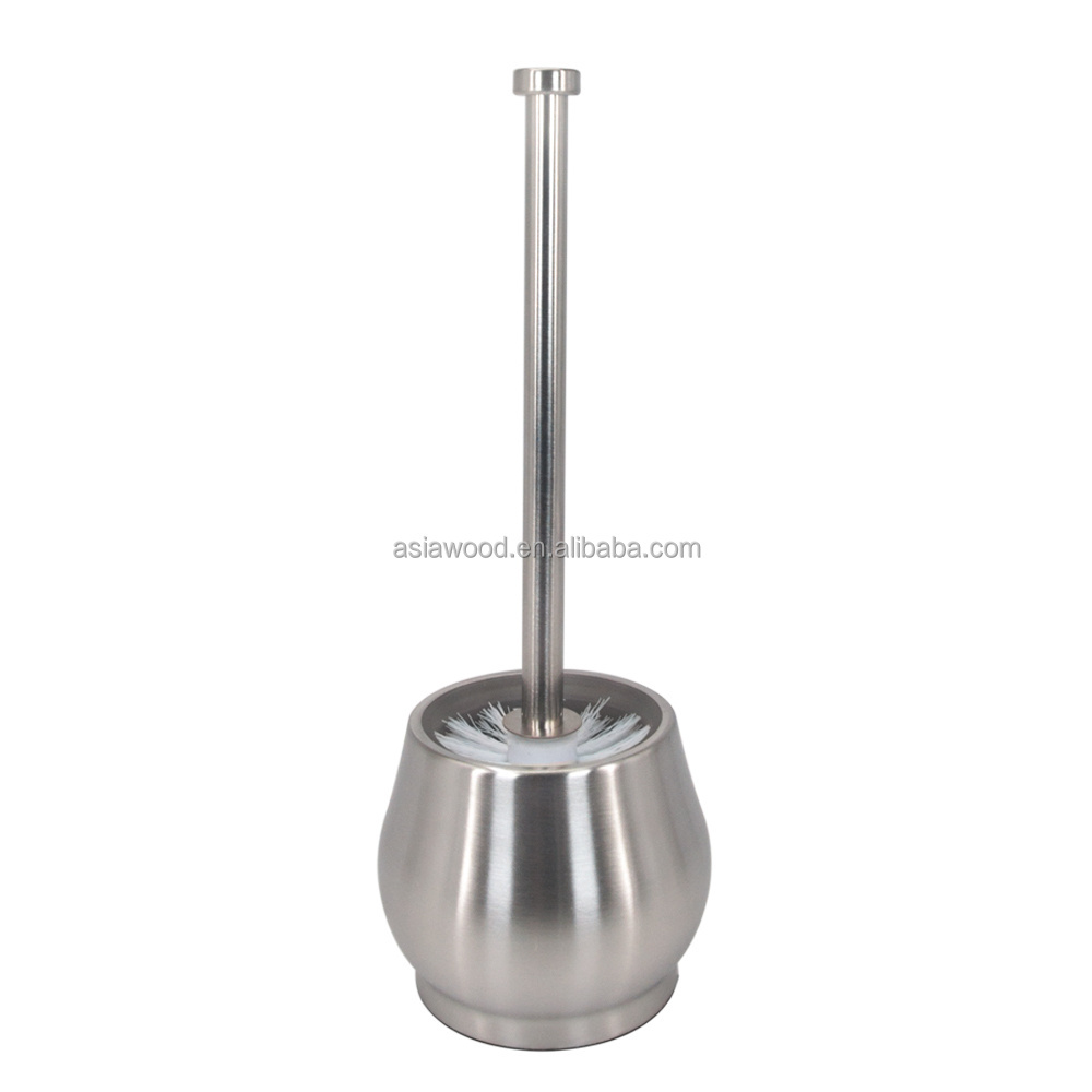 High grade stainless steel toilet brush with holder toliet brush in cleaning brushes