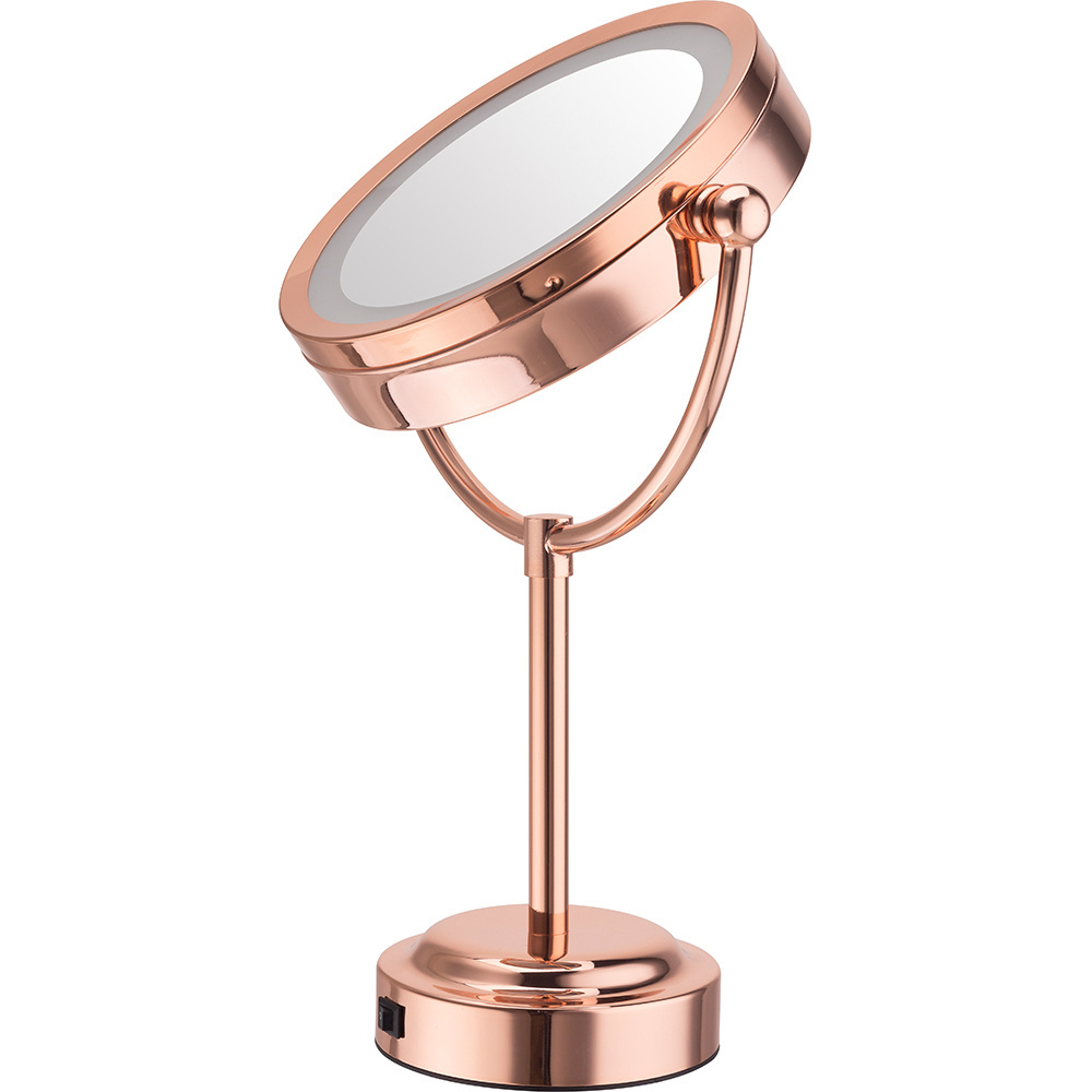 Advanced hollywood style  table stand magnifying desktop Led Makeup Mirror with magnification