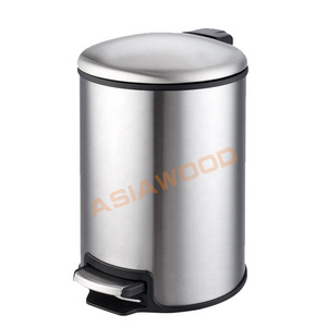 Durable Pedal Storage Bin Stainless Steel Trash Can Ash Bin (AWB126)3L/5L/12L/20L/30L