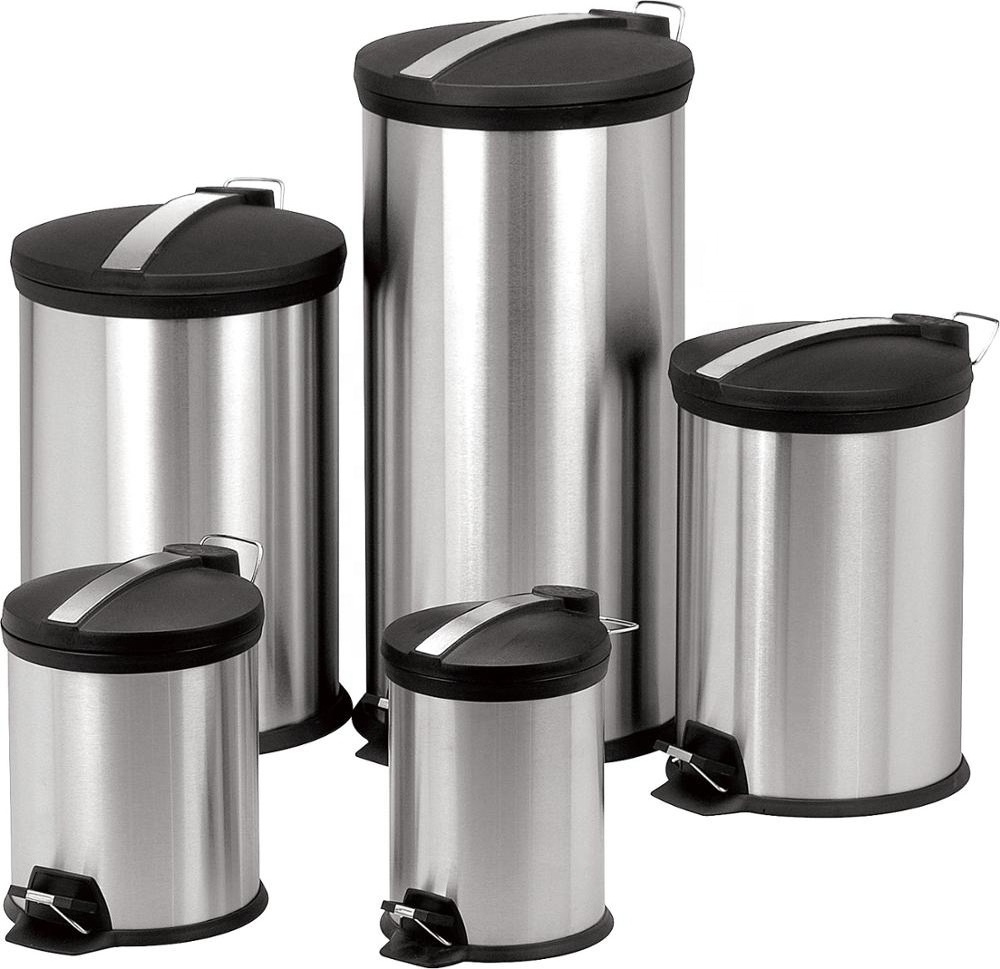 3 5 12 20 30 Liter Stainless steel foot Pedal Bin waste bin