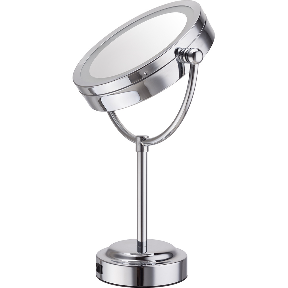 Advanced hollywood style  table stand magnifying desktop Led Makeup Mirror with magnification