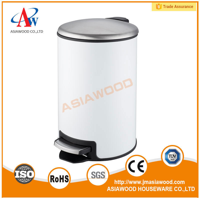 Durable Pedal Storage Bin Stainless Steel Trash Can Ash Bin (AWB126)3L/5L/12L/20L/30L