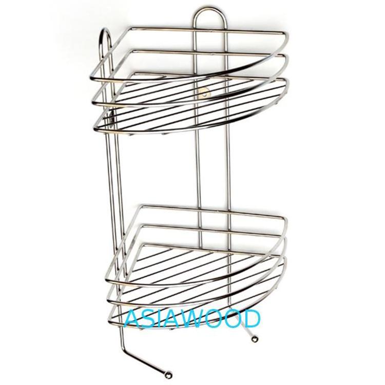 Best quality shower bathroom corner rack metal wall hanging shampoo caddy