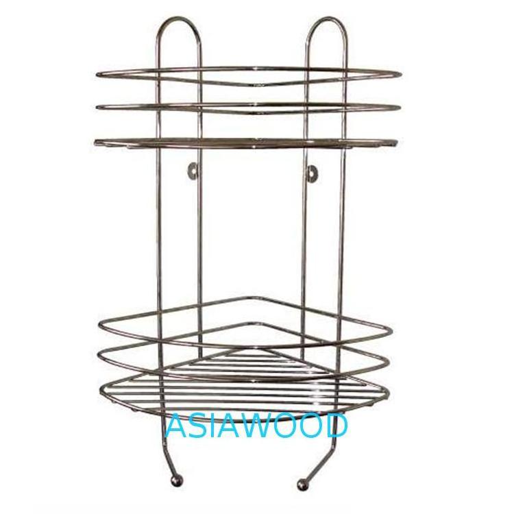 Best quality shower bathroom corner rack metal wall hanging shampoo caddy