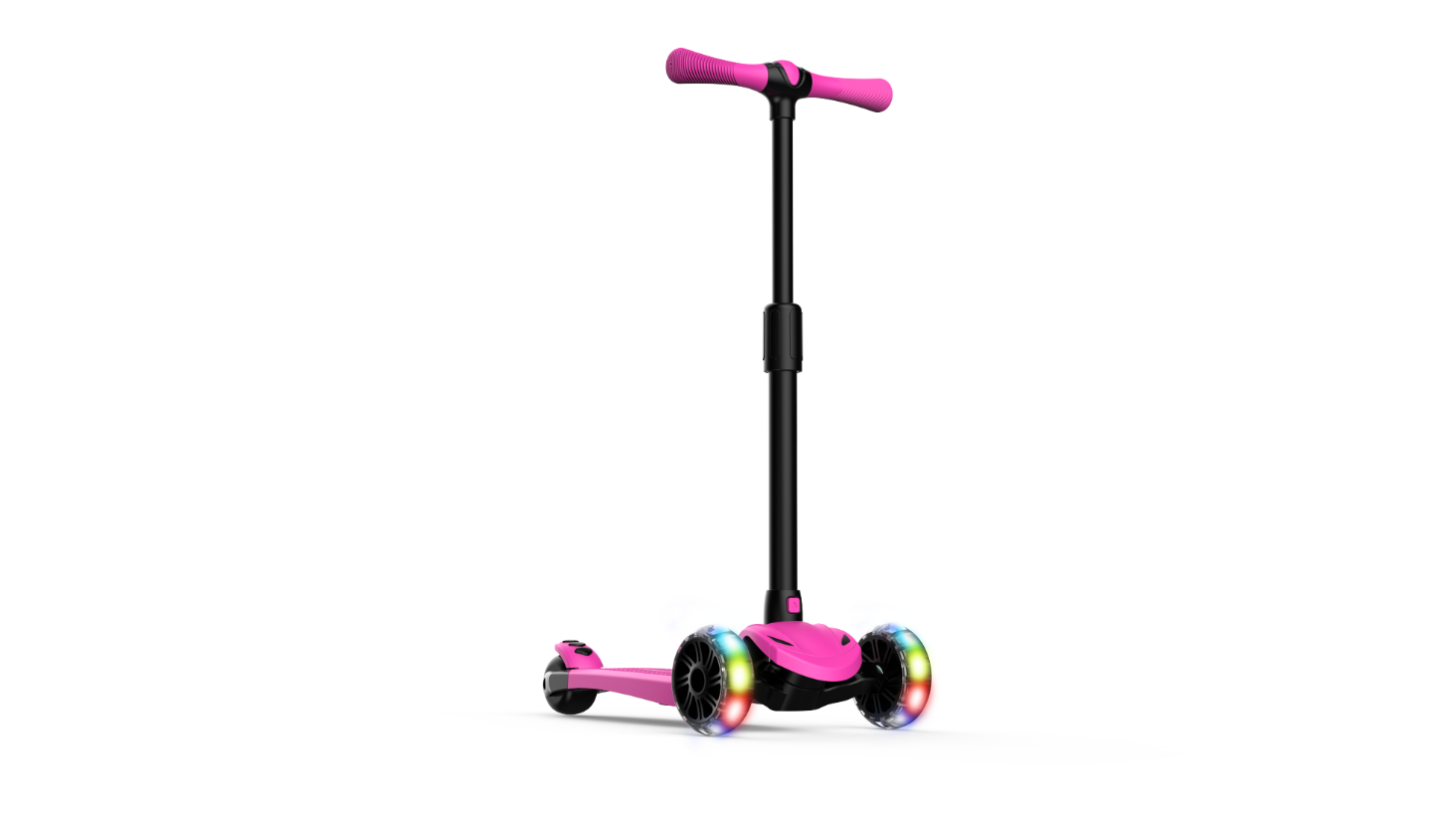 Custom OEM Big 3 Wheel Scooter Kids Fashion Environmental Friendly PU Wheel Girls Pink Child Foot Kick Scooter for 5-8 Years