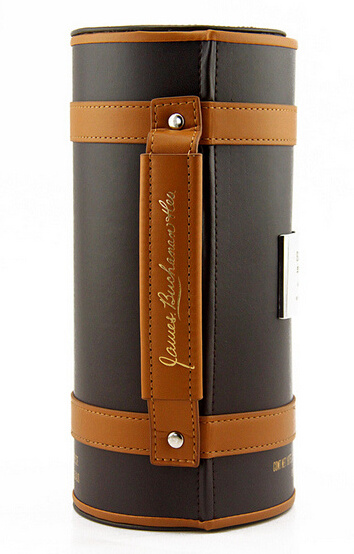 Cylindrical wine boxes high quality pu leather wine gift boxes