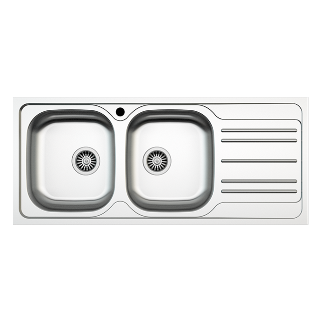 Double Bowl Stainless Kitchen Sink 50 X 116 Linen Stainless Steel Sink 304 Stainless Steel Sink Undermount Topmount Asil Krom