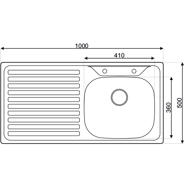 As 230L Inset 50 X 100 304 0,60 Satin Left Stainless Steel Sink 304 Stainless Steel Sink Undermount Topmount Asil Krom