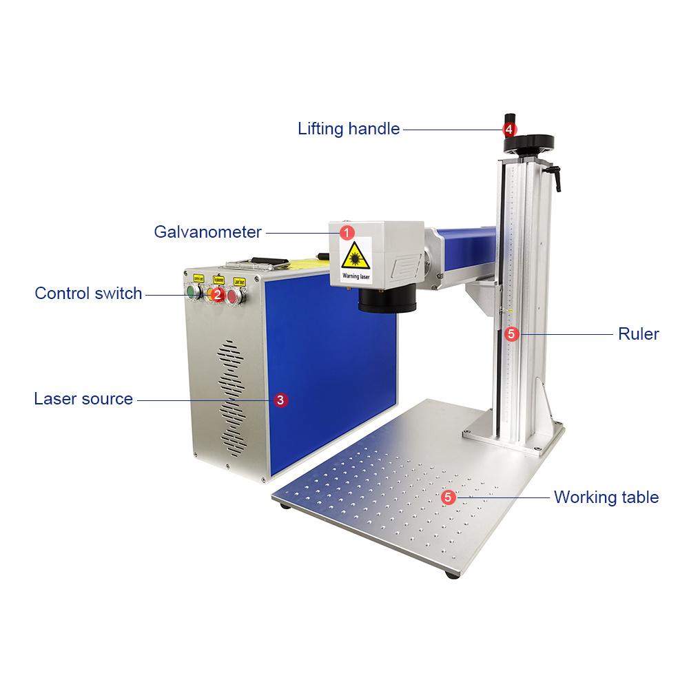 50W fiber laser marking engraving machine for jewelry