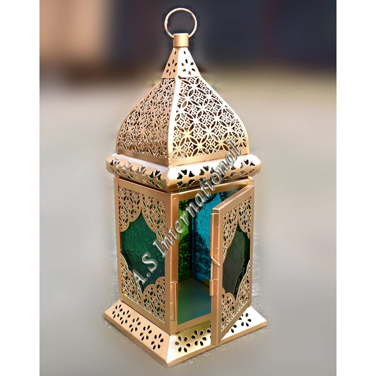 New Design Moroccan Wholesale Decorative Designer Handmade Unique Metal with colourful Glass Decoration Home Moroccan Lantern