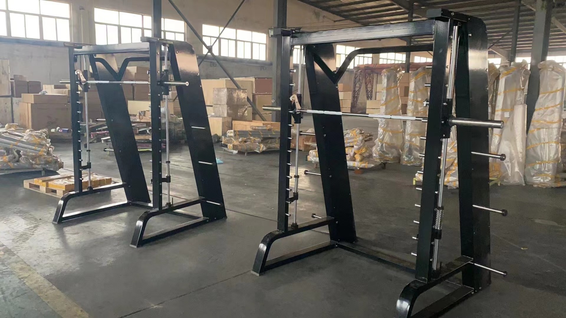 ASJ-S822  high quality Fitness Commercial Use Smith Machine professional exercise gym equipment manufacturer smith machine