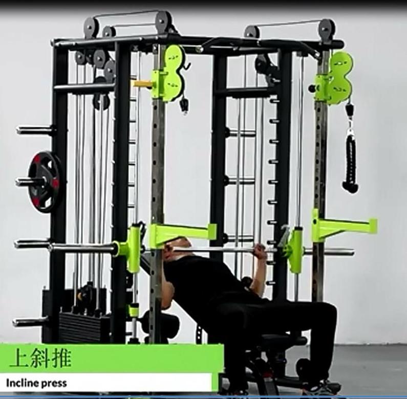 Top Quality Cheap Price Commercial use gym equipment Multifunctional Power Cage Squat Rack Smith Machine