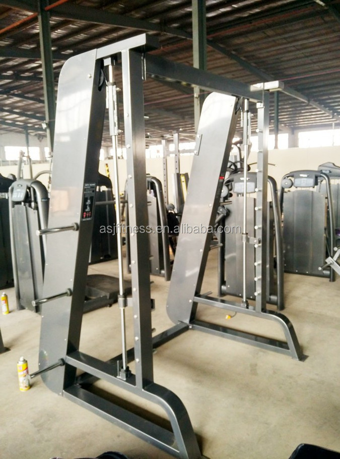 ASJ-S822  high quality Fitness Commercial Use Smith Machine professional exercise gym equipment manufacturer smith machine