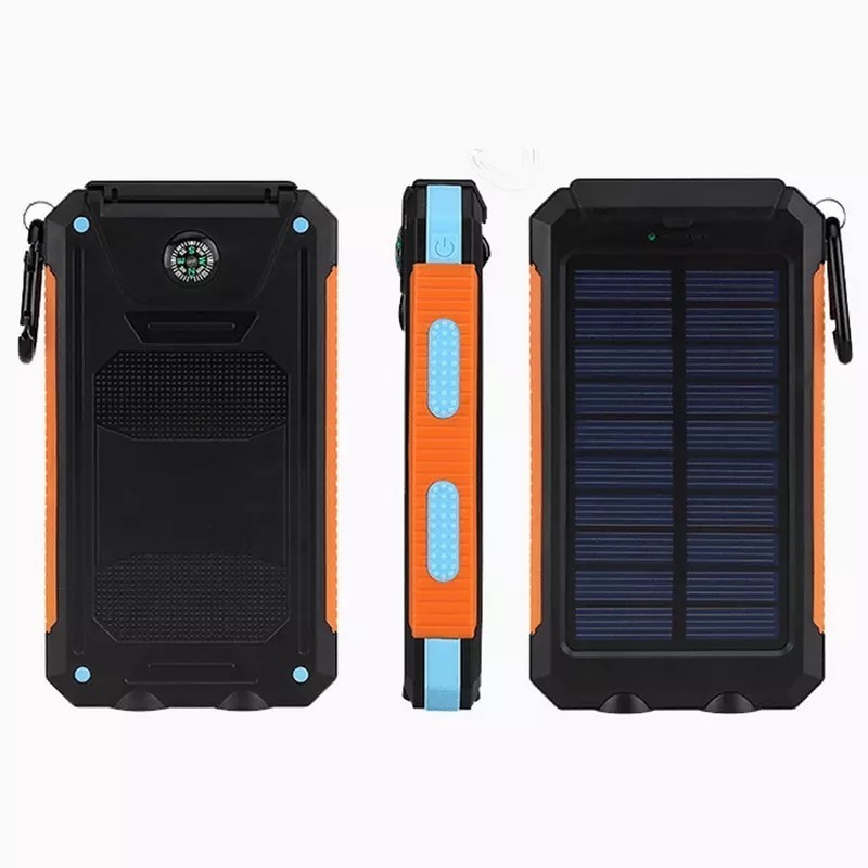 Outdoor Mini 10000mah Portable Panel Charger Waterproof Solar Battery Power Bank Solar Charger For Cell Phone