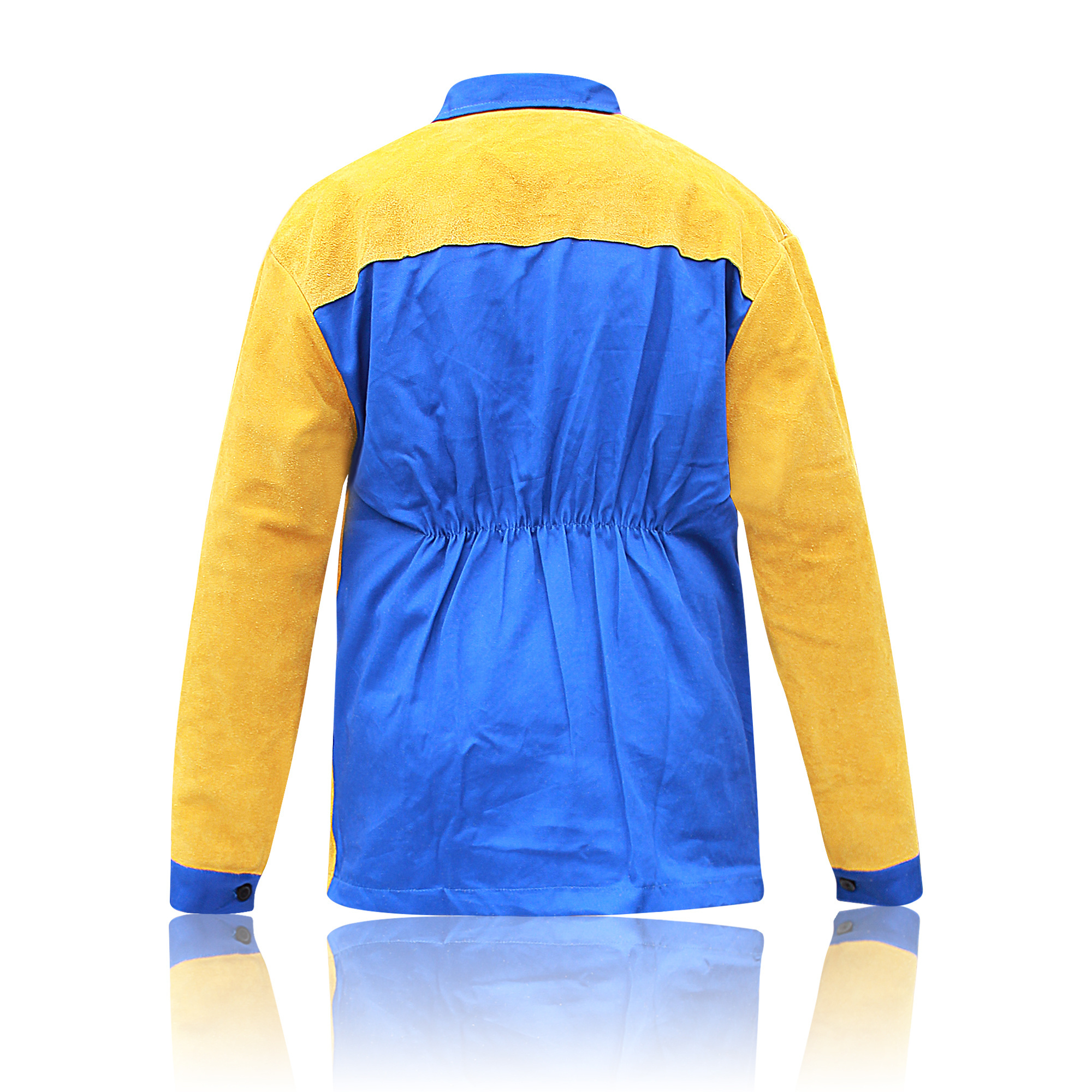 Welding Jacket Leather Front Button Tear Resistance Stitching Fire Retardant Overall Labor Protection Fr Clothing Wholesale