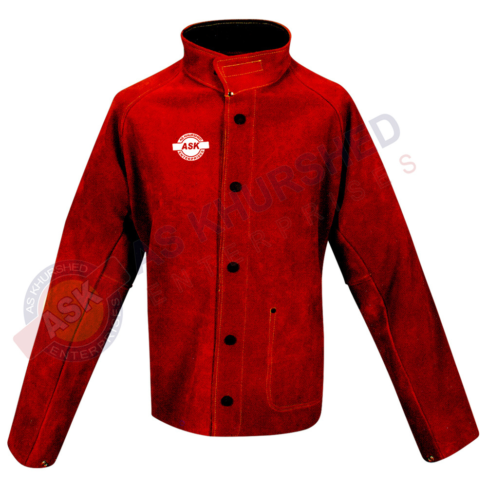 Heavy Duty Welder Jacket Heat Resistant Flame Retardant Fire Proof Safety Works Jacket Welding Fr Clothing