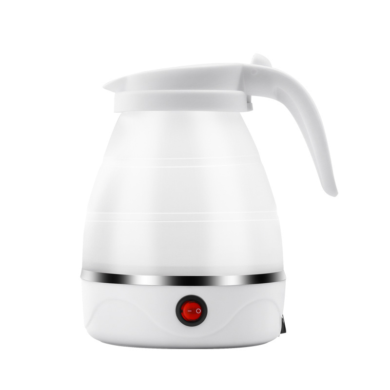 1.2L Portable Foldable Electric Travel Silicone Kettle Collapsible Water Boiler for Camping with Detachable Power Cord