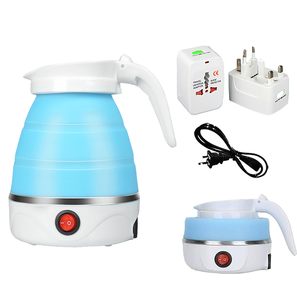 Mini Electric Kettle EU Stainless Steel Silicone Foldable Teapot Travel Home Portable Electric Kettle