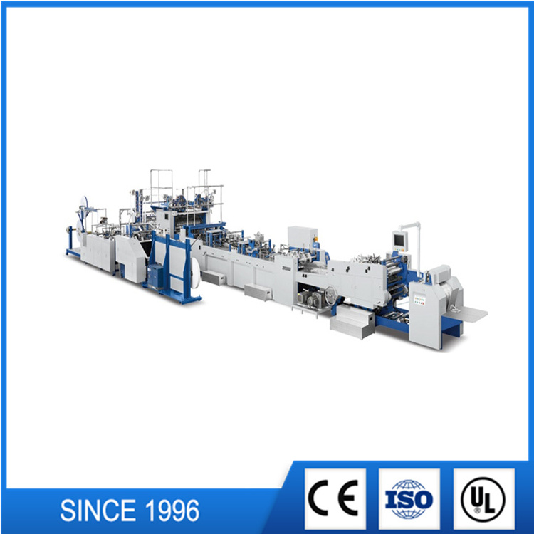 CZB-1260S-450 Fully Automatic Sheet Feeding Paper Bag Making Machine for Shopping Bags