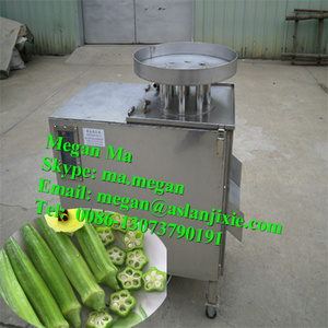 Automatic okra slicer cutter