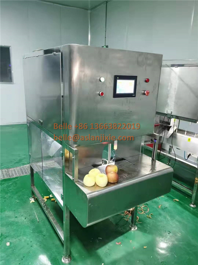 High Speed Pumpkin Peeling Machine Fruit Orange Skin Peeling Machine Grapefruit Top Bottom Slicer Peeler Machine