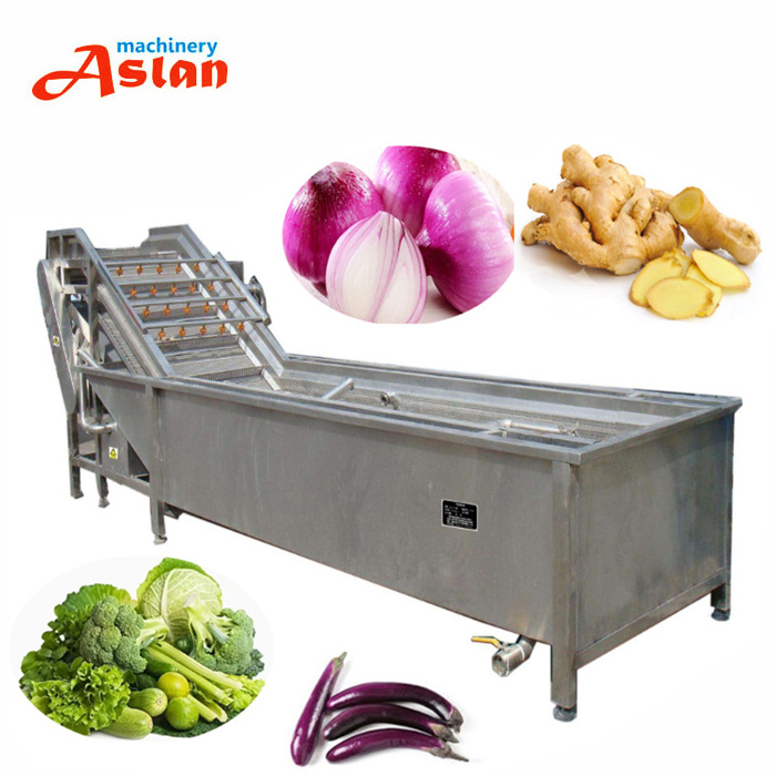 Industrial Bubble Tomato Washing Line Drying Machine Corn Fruit Washer Vegetable Onion Washer Cleaning Machine