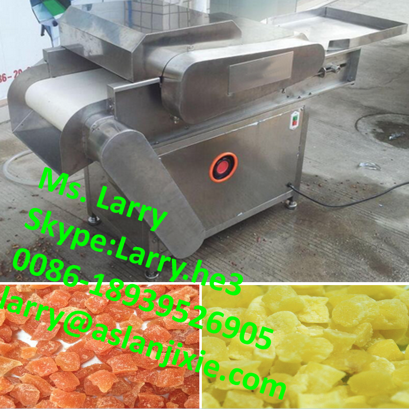 GOOD quality automatic dried fruit cube cutter/candied fruit cube cutter/preserved fruit dicing machine