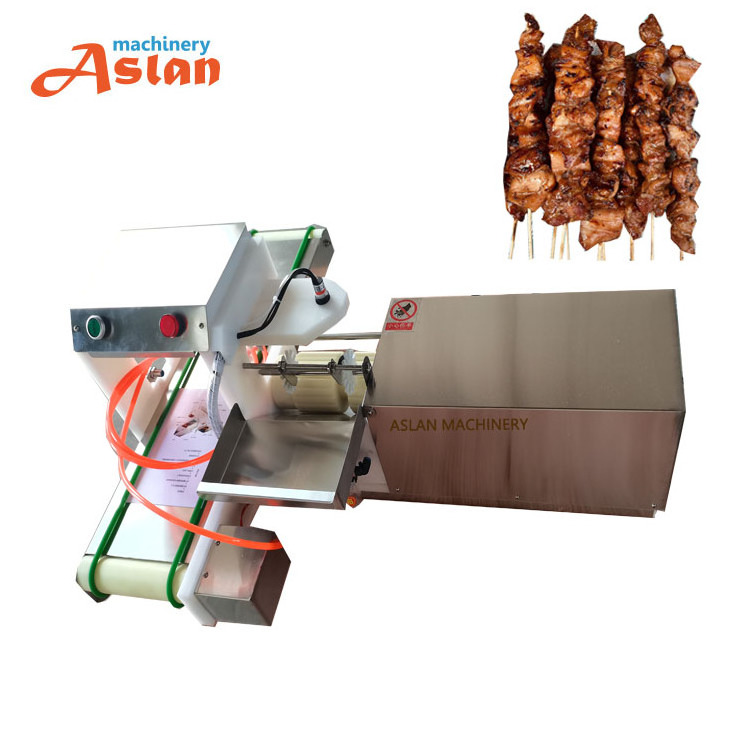 Satay Kebab Skewer Machine/kebab meat stringing machine/doner kebab machine