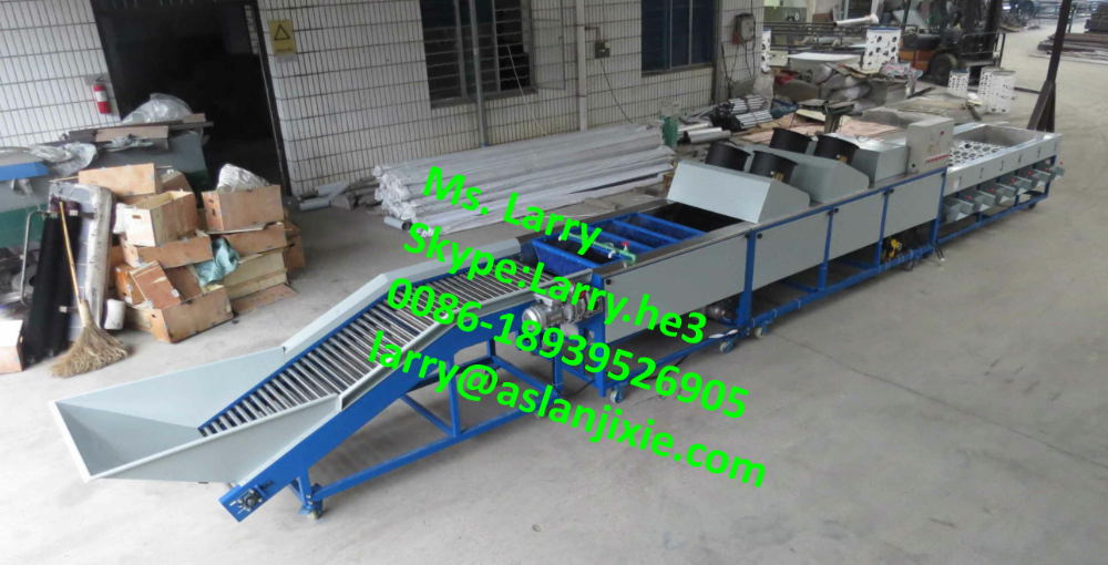 lemon washing waxing machine/lemon washer and sorter/lemon waxing grading machine