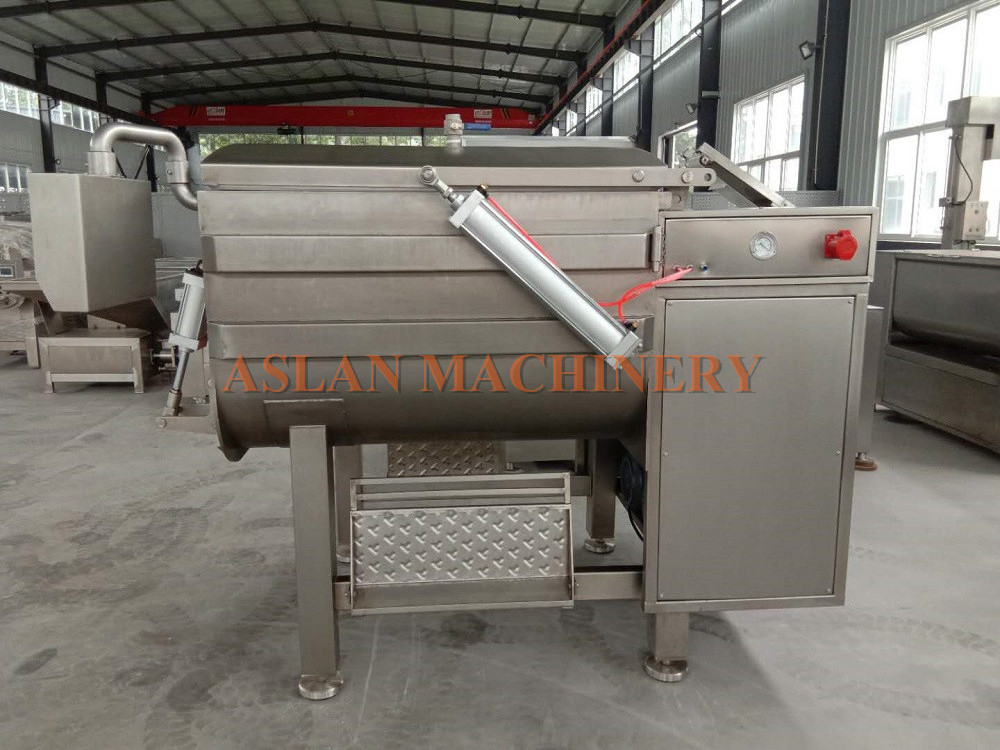 electric sausage meat stuff mixing machine/500kg commercial vacuum minced beef jerky meat mixer