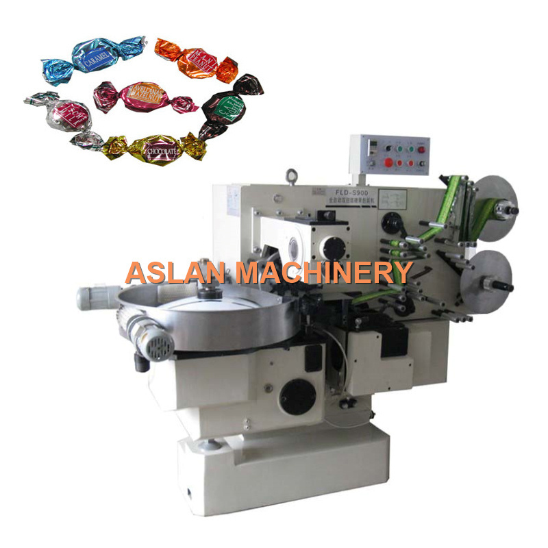 Double Twist Caramel Toffee Candy Wrapping Machine Twist Candy Wrapping Packing Machine Full Automatic