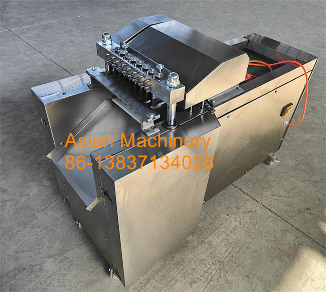 frozen chicken duck fish meat bone cube cutting machine / whole fresh chicken cutting machine