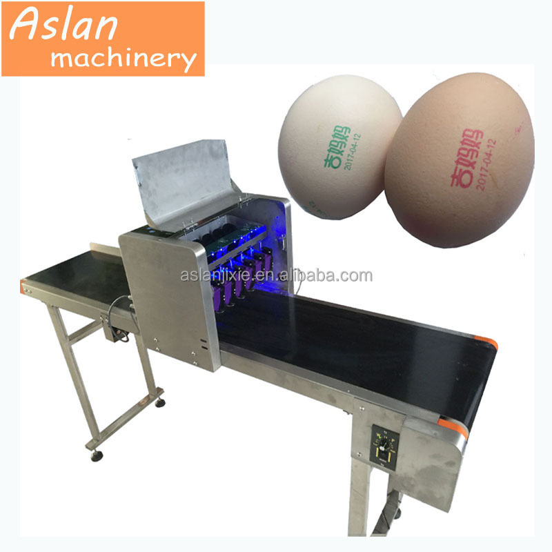 6 ink cartridges egg stamping machine / 30000 pieces egg printer machine / egg logo date printing machine