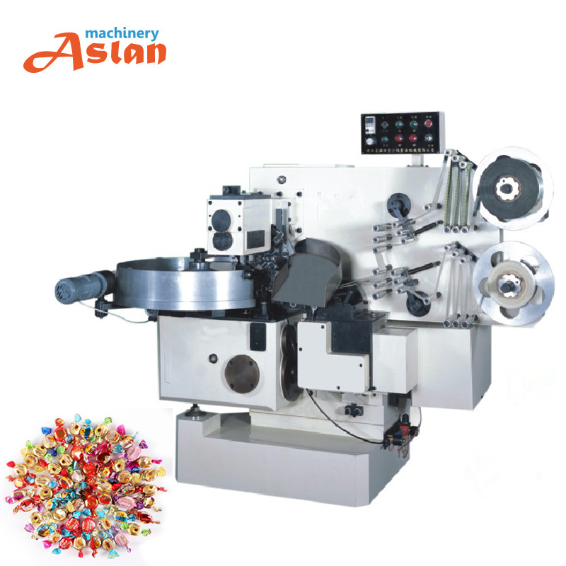 Double Twist Caramel Toffee Candy Wrapping Machine Twist Candy Wrapping Packing Machine Full Automatic