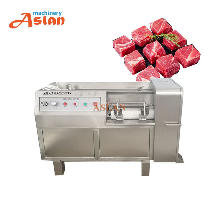 frozen beef chicken meat cube cutting machine/sausage ham cube cutter