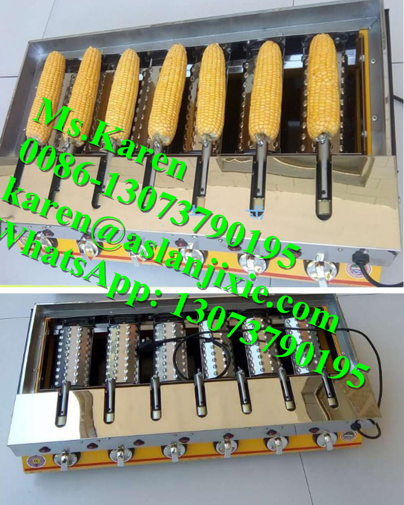 corn roasting machine / gas or electric heating sweet corn roaster machine