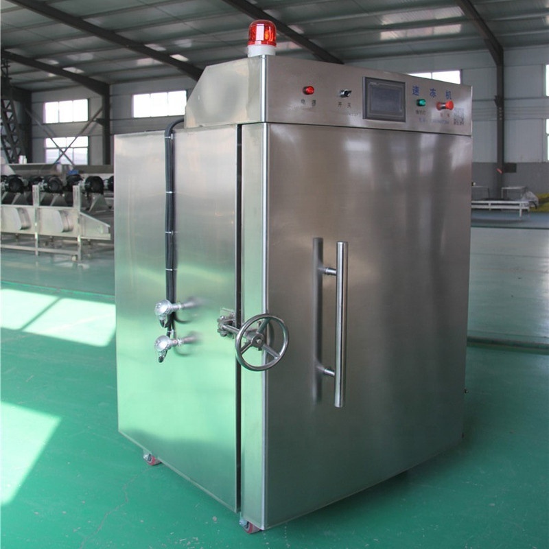 Chicken meat liquid nitrogen quick freezing machine / Fish fast freezer machine / fruit vegetable liquid nitrogen freezer