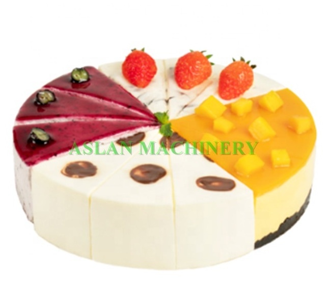 Ultrasonic cake bakery cutting equipment/ cake processing line machine/square round cake cutter machine