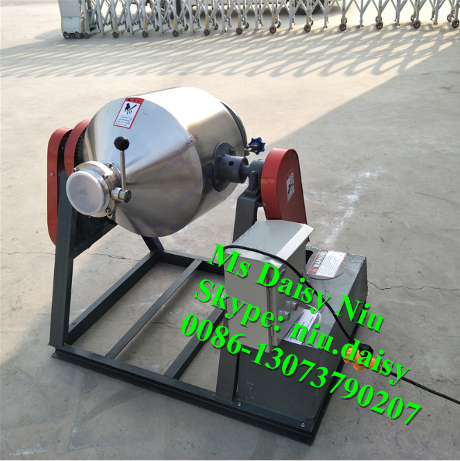 drum type food powder rotary mixer /cereal sesame mixing additive machine/Herbal Powder blending mixer machine