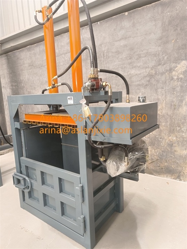 Vertical Hydraulic cardboard box baling press hydraulic carton compress baler packing machine