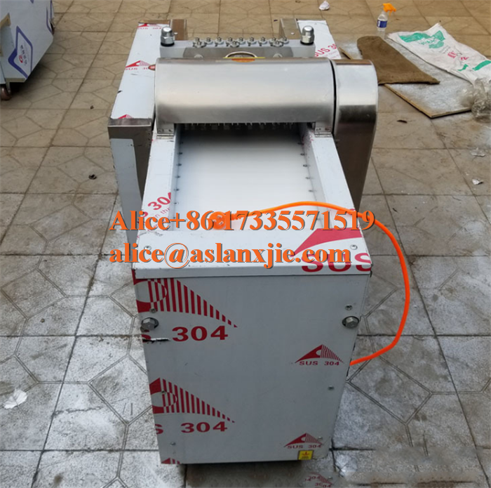 fresh chicken cube cutting machine/ duck leg dicing machine machinery/ whole poultry meat with bone cutting machine