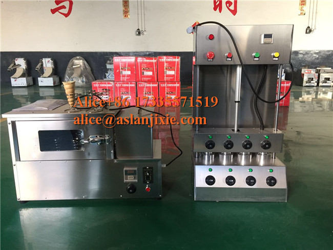 pizza cone display cabinets/pizza cone rotating holder/ hand hold pizza cone forming machine