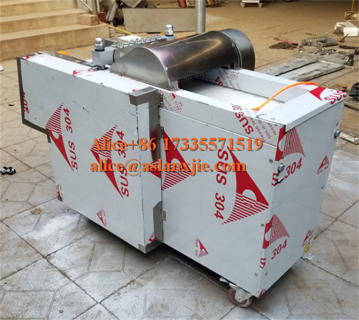 fresh chicken cube cutting machine/ duck leg dicing machine machinery/ whole poultry meat with bone cutting machine