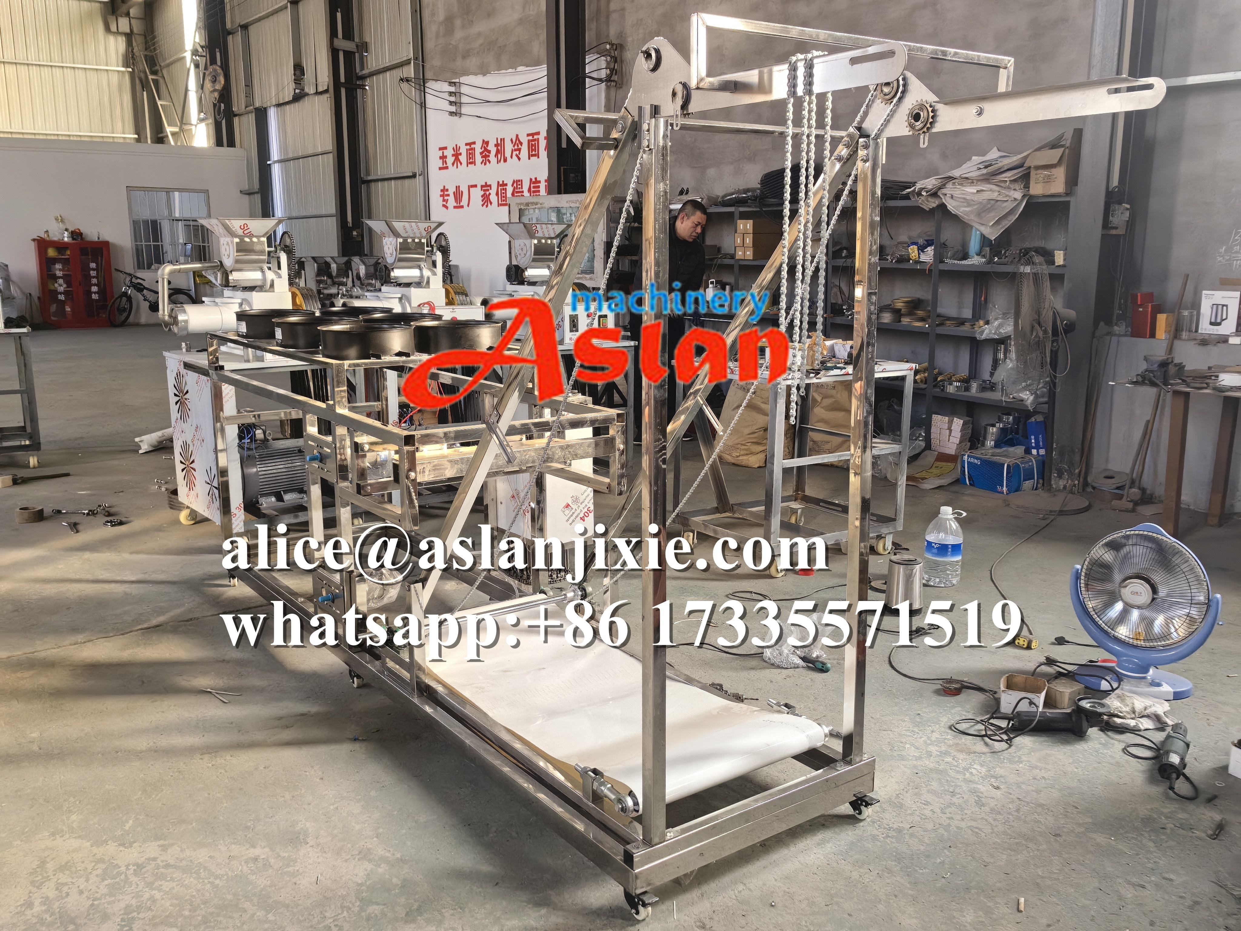 stainless steel instant corn noodles extruding machine/ cold corn pasta production line